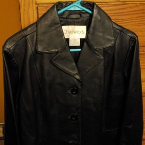 Chadwicks Blazer Style Leather Coat